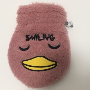 Preowned Pink Duck Smiling Hot Water Bottle Bag Great for Pain Relief Soft